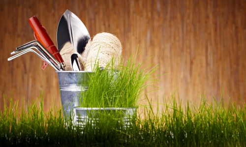 Lush garden maintained by Highbury gardening professionals